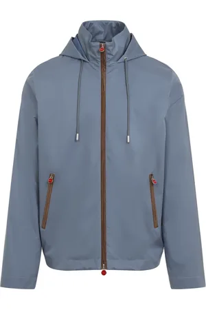 Kiton Jassen, Heren, Blauw, M, Polyester, Avio Bomber Jacket