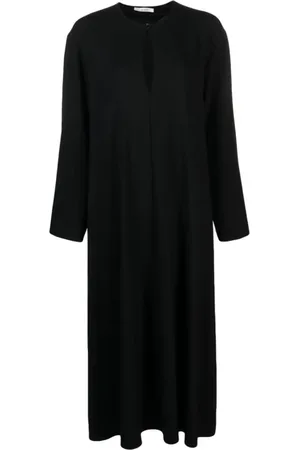 The Row Kleedjes, Dames, Zwart, M, Wol, Zwarte Ellis Jurk