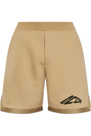 Dsquared2 Korte broeken, Heren, Groen, XL, Katoen, Logo Shorts