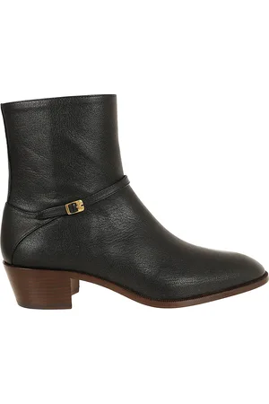VALENTINO GARAVANI Schoenen, Heren, Zwart, 43 1/2 EU, Leer, Zwarte Bootie Schoenen