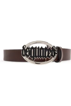 Dsquared2 Accessoires, Dames, Bruin, 90 CM, Leer, Leren Riem