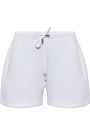 Dsquared2 Korte broeken, Dames, Wit, M, Katoen, Logo Shorts