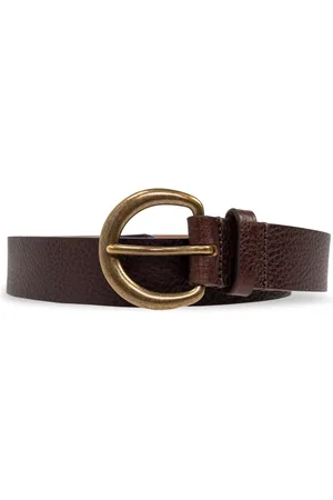 Dsquared2 Accessoires, Dames, Bruin, 75 CM, Leer, Leren Riem