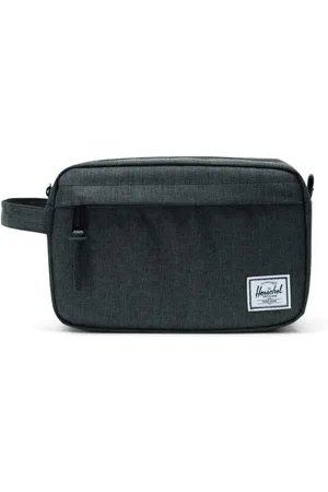 Herschel Tassen, unisex, Grijs, ONE Size, Polyester, Zwarte Crosshatch Heren Toilettas