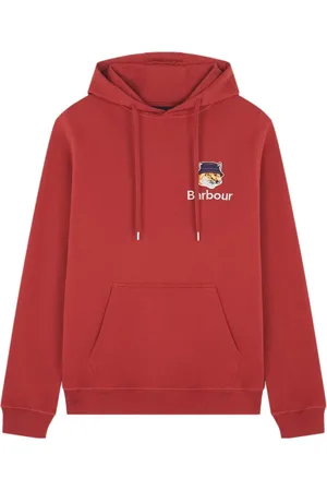Barbour Sweatshirts & Hoodies, Heren, Rood, M, Stijlvolle Sweaters Collectie