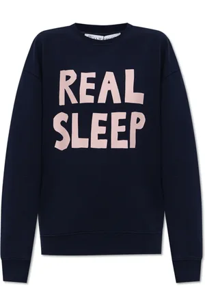 J.W.Anderson Sweatshirts & Hoodies, Dames, Blauw, L, Katoen, Logo Sweatshirt