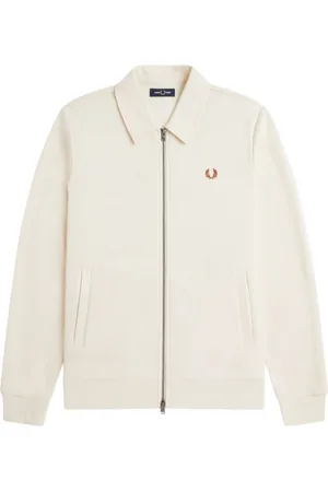 Fred Perry Jassen, Heren, Wit, L, Katoen, Wit overhemdkraag vest