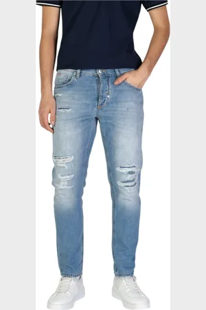 Antony Morato Jeans, Heren, Blauw, W36, Katoen, Slim Jeans Lente/Zomer Collectie 100% Katoen