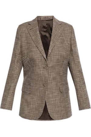 OFFICINE GENERALE Jassen, Dames, , L, Katoen, Geruite blazer