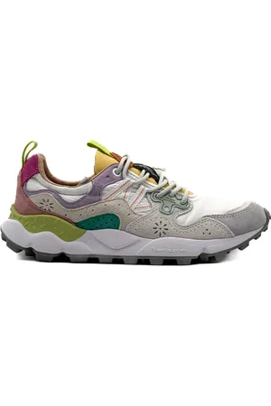 Flower Mountain Schoenen, Dames, Veelkleurig, 41 EU, Nylon, Witte Sneakers Collectie Ss 24-25