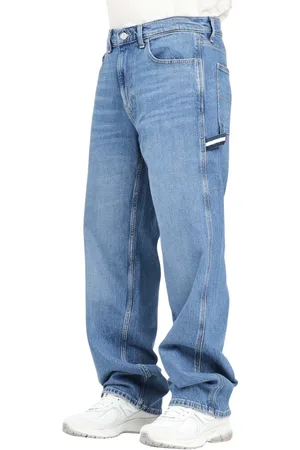 Tommy Hilfiger Jeans, Heren, Blauw, W38, Denim, Cargo denim jeans voor heren