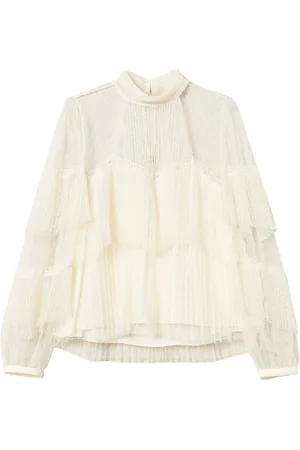 Twin-Set Blouses & Shirts, Dames, Wit, S, Witte Sweater Set