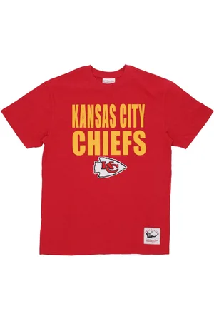 Mitchell & Ness Tops, Heren, Rood, XL, Katoen, Kansas City Chiefs Logo Tee