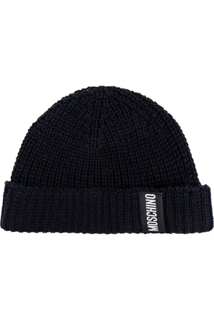 Moschino Accessoires, unisex, Zwart, ONE Size, Katoen, Katoenen pet met logopatch