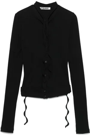 OTTOLINGER Truien, Dames, Zwart, M, Zwarte Knopen Trui