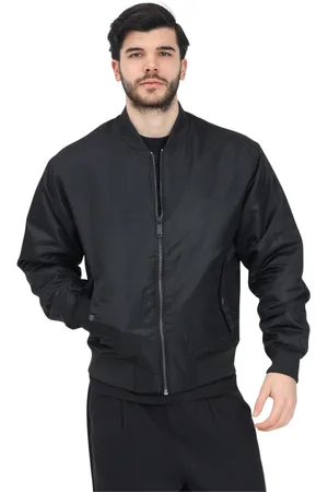Calvin Klein Jassen, Heren, Zwart, L, Nylon, Zwarte Bomberjack Heren Lente Zomer