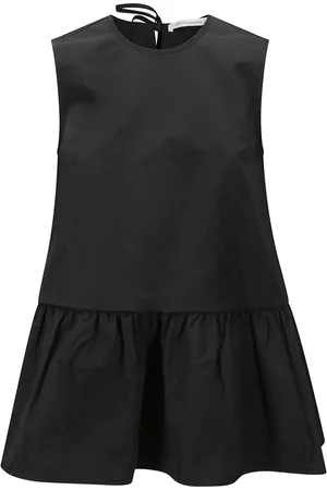 Cecilie Bahnsen Tops, Dames, Zwart, S, Top met trekkoordsluiting