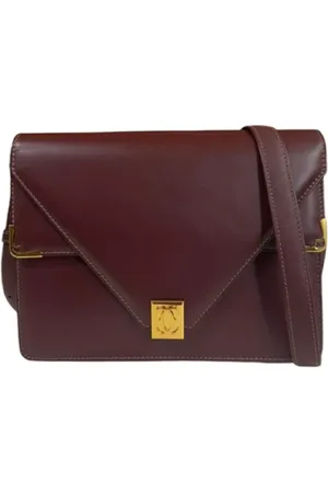 Cartier Pre-owned, Dames, Rood, ONE Size, Tweedehands leren schoudertassen