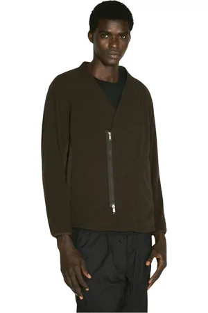 UNDERCOVER Jassen, Heren, Bruin, XL, Polyester, Contrastpaneel Fleece Blouson Jas