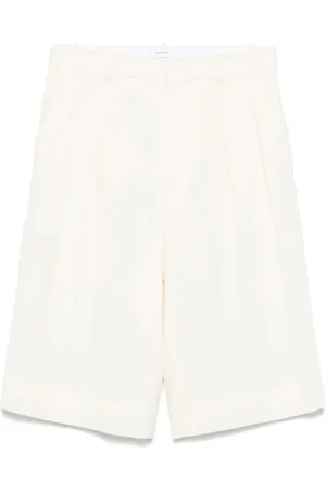 WARDROBE.NYC Korte broeken, Dames, Wit, S, Wol, Witte Low Rise Shorts