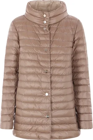 HERNO Jassen, Dames, Bruin, S, Middel Chantilly Donsjas