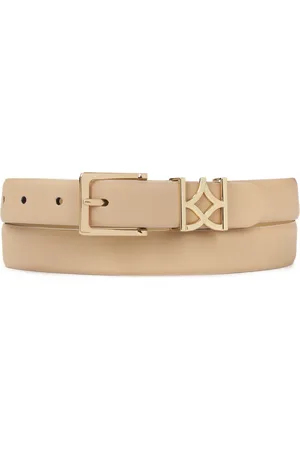 Kazar Accessoires, Dames, , 90 CM, Leer, riem met monogram riemlus