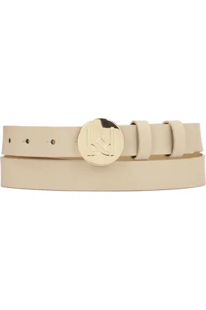 Kazar Accessoires, Dames, , 100 CM, Leer, Leren riem met ronde gesp