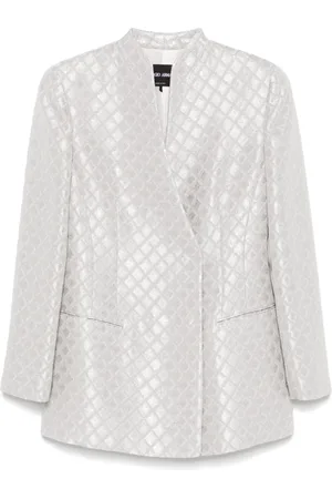 Giorgio Armani Jassen, Dames, Grijs, M, Mirage Blazer