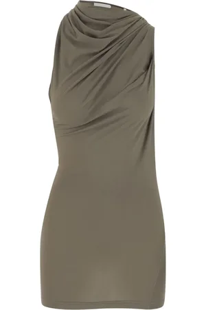 Helmut Lang Kleedjes, Dames, Groen, M, Moderne Minimalistische Modecollectie