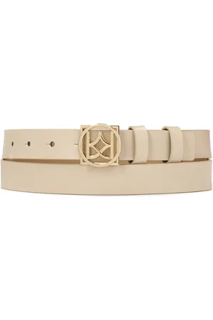 Kazar Accessoires, Dames, , 80 CM, Heldere leren riem met een opvallende gesp
