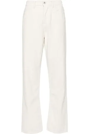 Jacob Cohen Broeken, Dames, Wit, W29, Katoen, Witte Corduroy Broek Rechte Pijp