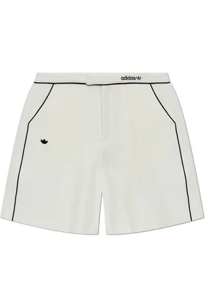 adidas Korte broeken, Dames, Wit, L, Polyester, Logo shorts