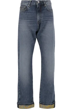 VERSACE Jeans, Heren, Blauw, W32, Stijlvolle Broeken voor Mannen