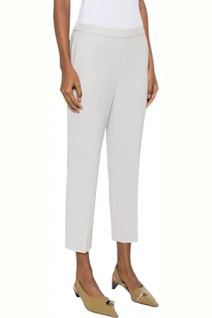THEORY Broeken, Dames, Grijs, 3Xs, Elastische Taille Grijze Broek