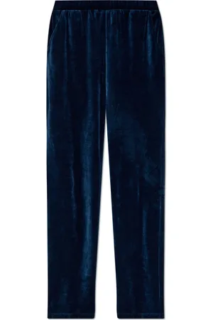 Hanro Nachtkleding & Lounge, Dames, Blauw, XL, Pyjamabroek
