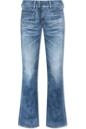 Diesel Jeans, Dames, Blauw, W23 L32, Denim, Jeans D-Hush L.32