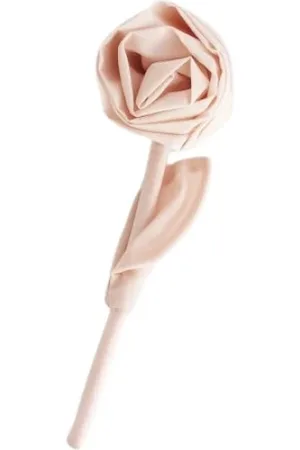 Simone Rocha Accessoires, unisex, Roze, ONE Size, Nylon, Poederroze Rozenbroche