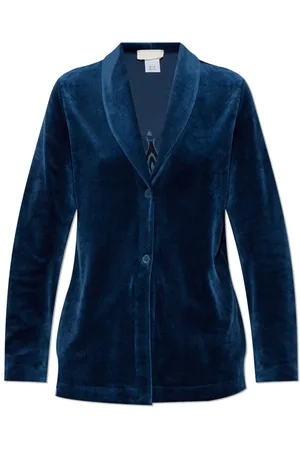 Hanro Nachtkleding & Lounge, Dames, Blauw, XS, Pyjama Top