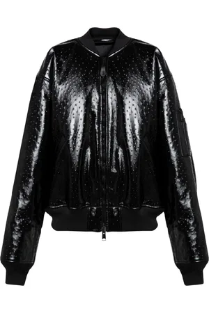 Balenciaga Jassen, Dames, Zwart, S, Stijlvolle Bomberjack