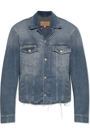 Maison Margiela Jassen, Heren, Blauw, L, Denim, Denim Jas
