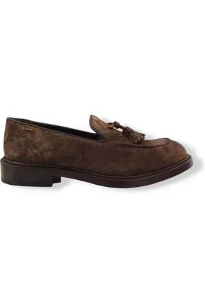 Alexander Hotto Schoenen, Dames, Bruin, 37 EU, Klassieke Leren Loafer Schoenen