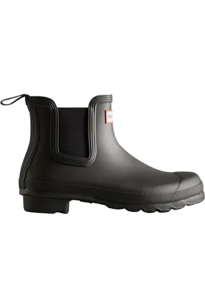 Hunter Schoenen, Dames, Zwart, 37 EU, Polyester, Originele Chelsea Waterdichte Laarzen