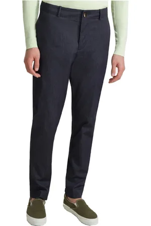 RRD Broeken, Heren, Blauw, S, Denim, Werkkleding-geïnspireerde denim-look chino broek