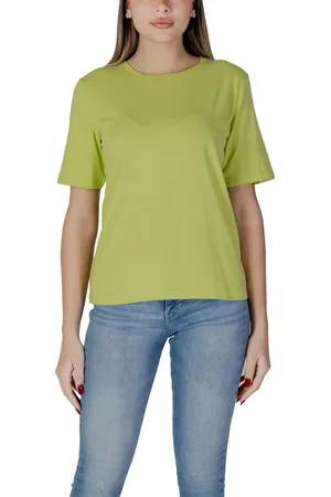 B YOUNG Tops, Dames, Groen, L, Katoen, Groene Katoenen Tops & T-shirt
