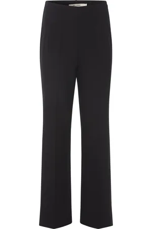 RUE de FEMME Broeken, Dames, Zwart, M, Stijlvolle Zwarte Olana Wijde Broek