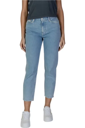 Calvin Klein Jeans, Dames, Blauw, W25 L28, Katoen, Reguliere damesjeans lente/zomer collectie