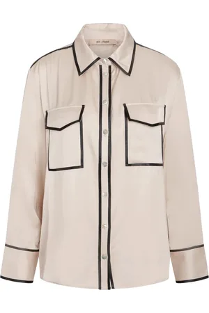 RUE de FEMME Blouses & Shirts, Dames, , L, Moderne Louanne Shirt met Contrastdetails