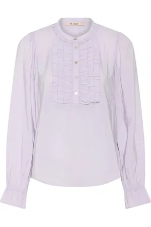 RUE de FEMME Blouses & Shirts, Dames, Paars, S, Polyester, Gina Blouse met Ruchedetails