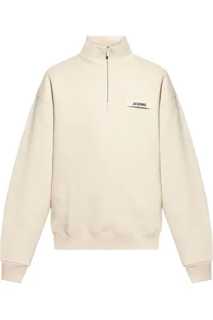 Jacquemus Sweatshirts & Hoodies, Heren, , L, Katoen, Logo Zip Sweater