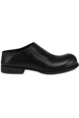 Moschino Schoenen, Heren, Zwart, 44 EU, Zwarte Opvouwbare Hak Ronde Neus